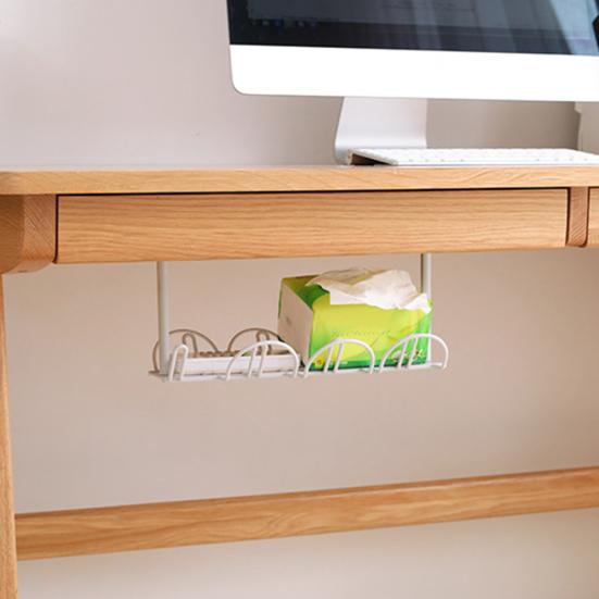 Home Table Bottom Steckdosenhalter Hängeregal Drahtkorb Organizer