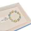 Natural Crystal Bracelet Green Fluorite Lemon Yellow Freeform Bead Women