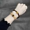 Natural Yellow Quartz Tigers Eye Double Wrap Bracelet Women Geometric Style Crystal Beaded Jewelry