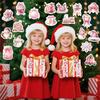 50 Cartoon Pink Christmas Doodle Stickers Decorate Guitar Notebook Suitcase DIY Waterproof