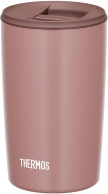 Thermos Vacuum Insulated Tumbler with Milk MBW Lid, 400ml, Brown, JDP-401