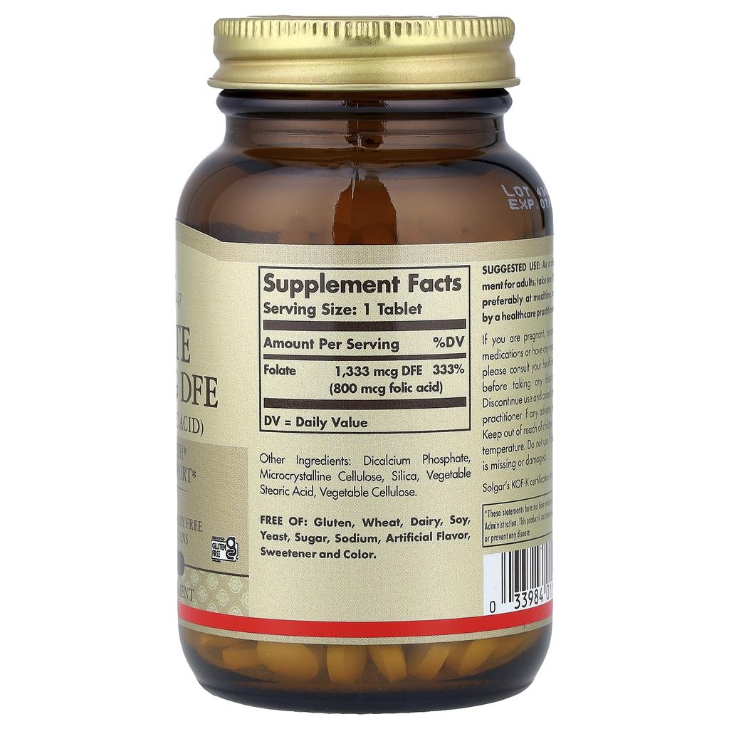 Folic Acid, 1,333Mcg Dfe, 250 Tablets