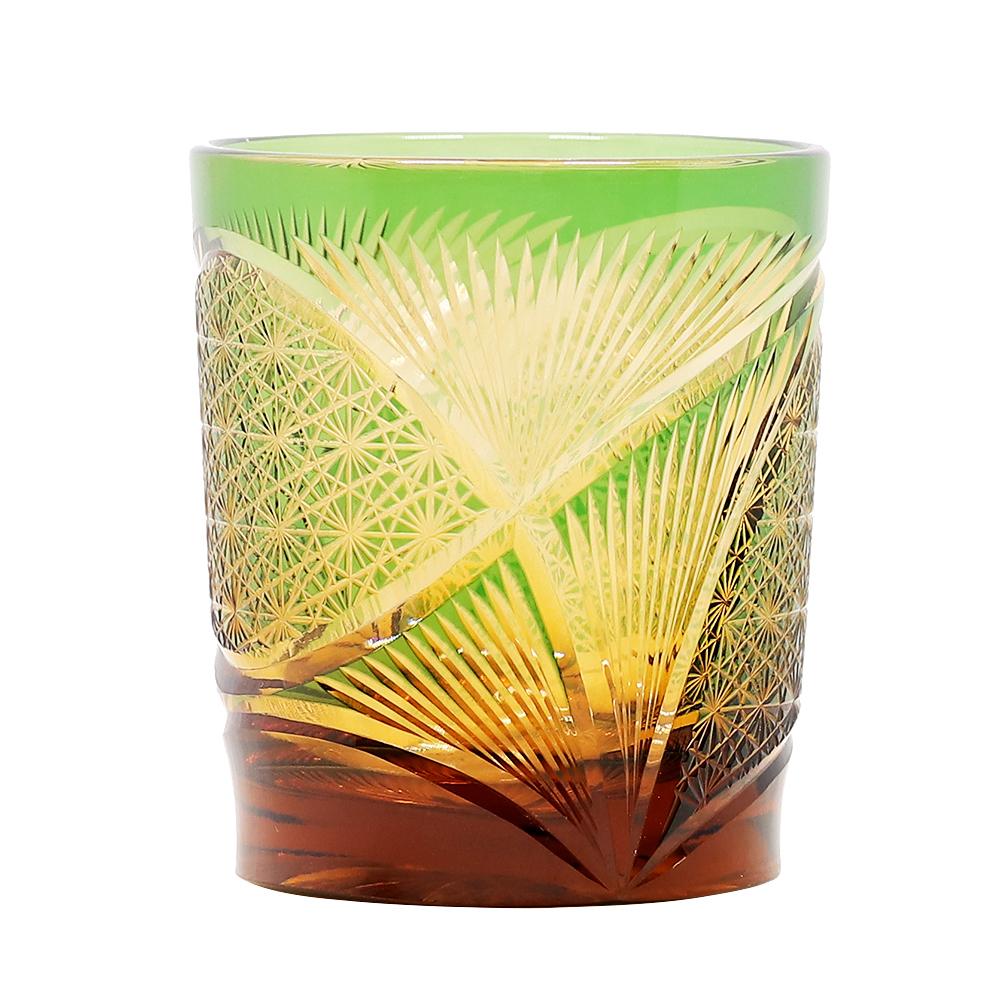 Edo Kiriko Drinking Glass Old Fashioned Crystal Whisky Cup For Scotch Bourbon Hand Cut Design Cocktail Glass With Gift Box 1PC