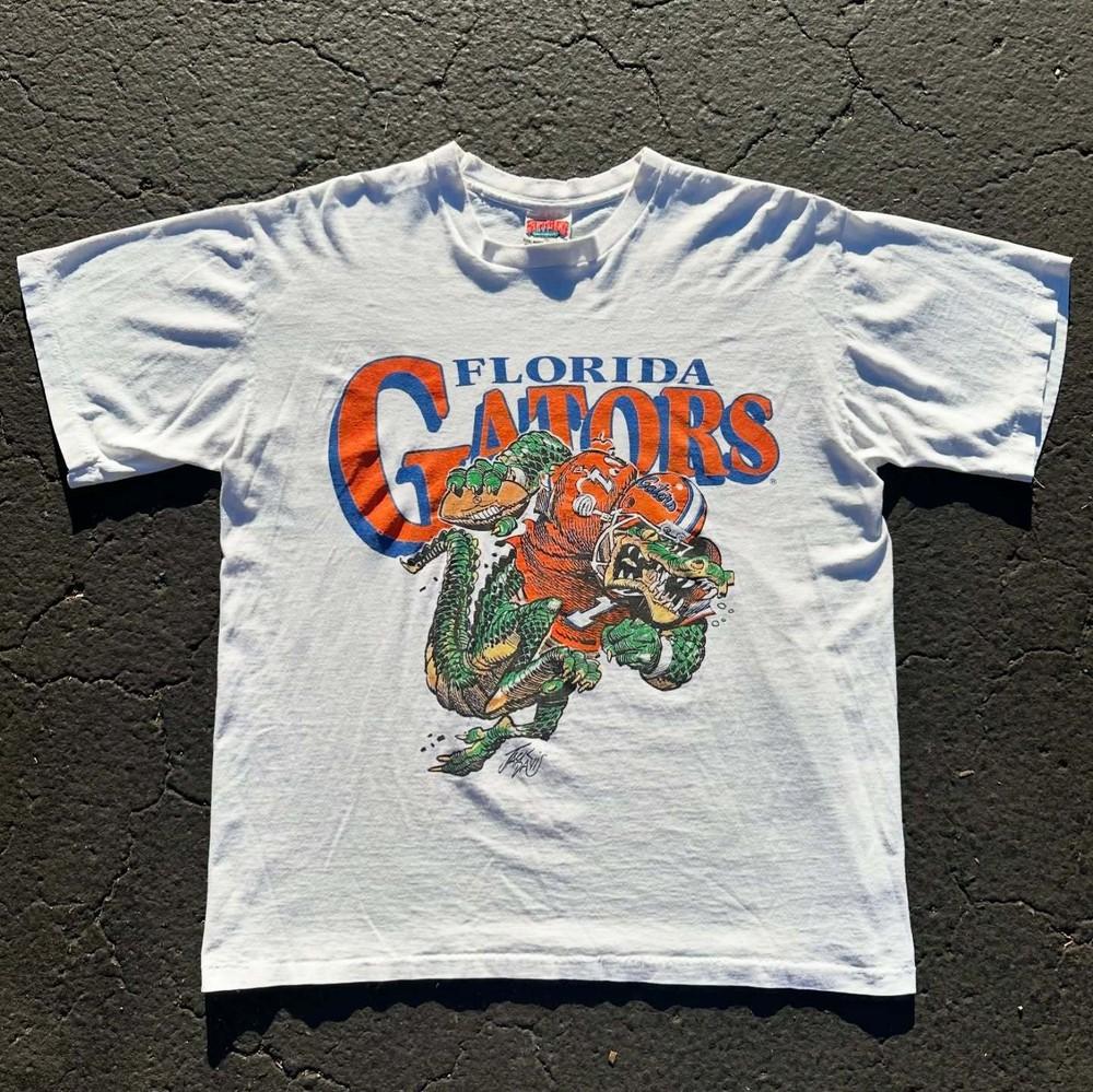 Remake Florida Gators Retro T shirt Rare design white tee S5XL Unisex T-Shirt M