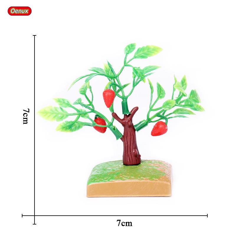 Animal Farm Model Set: Trees, Fences, Vegetables, Tools, Cart, and Props for Toy Scenes