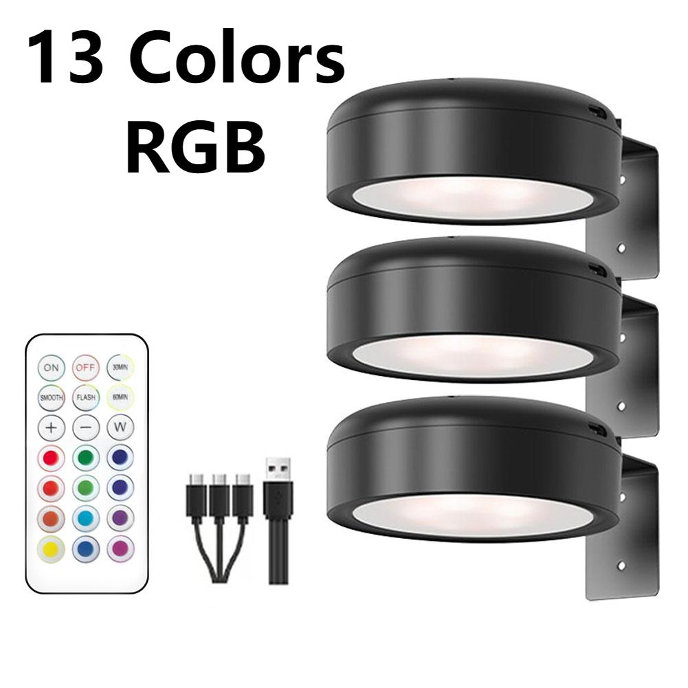 2/3Pcs Picture Lights for Wall Rechargeable Poster Lights Dimmable Wall Decor Light 3 Lighting Modes for Picture Frame Paintings