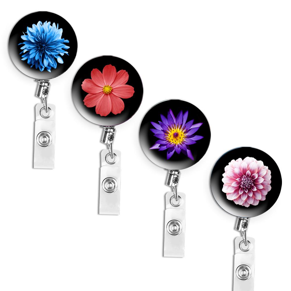 Set Creativo di Portachiavi Retrattili per Ufficio - Cavo d'Acciaio Anti-Perdita in 4 Pezzi