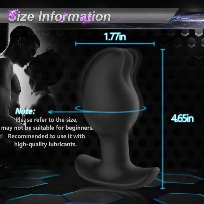 Vibrating Electric Shock Anal Plug Massager Anal Trainer 8 Stimulation Remote Control G Spot Vibrator For Men Women Beginner