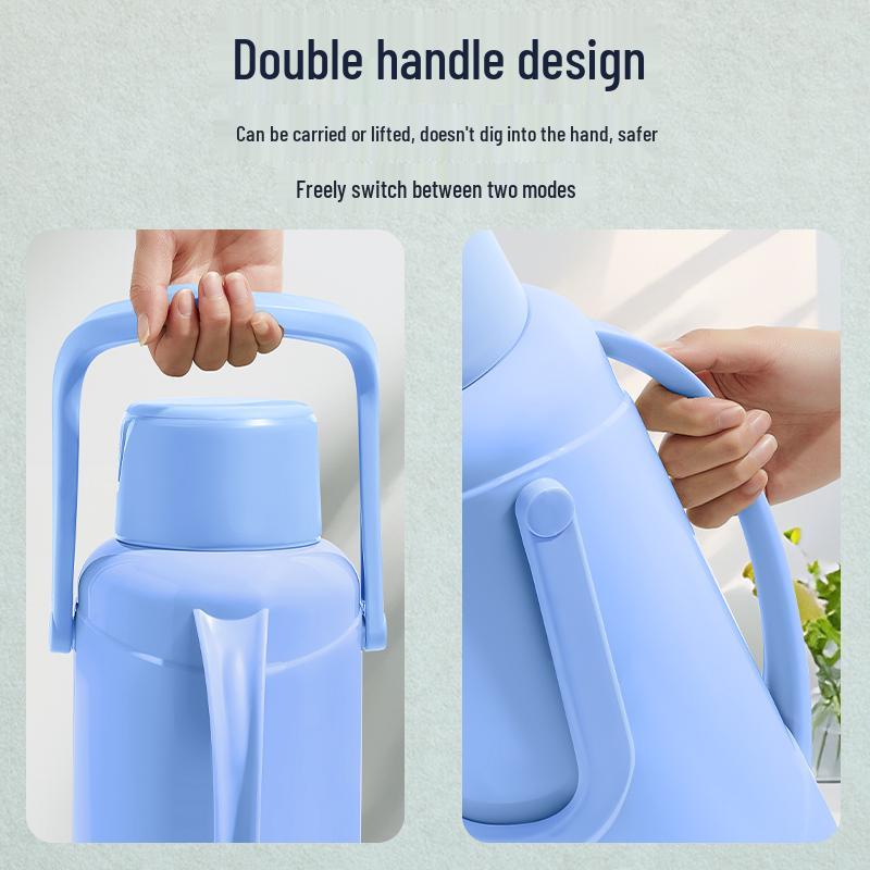 Large Capacity Glass Thermos Bottle with New Insulation Liner - Ideal for Dorms and Home Use
