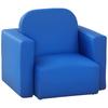 2 In 1 Toddler Sofa Chair, 48 x 44 x 41 cm, for Game Relax Playroom, Blue
