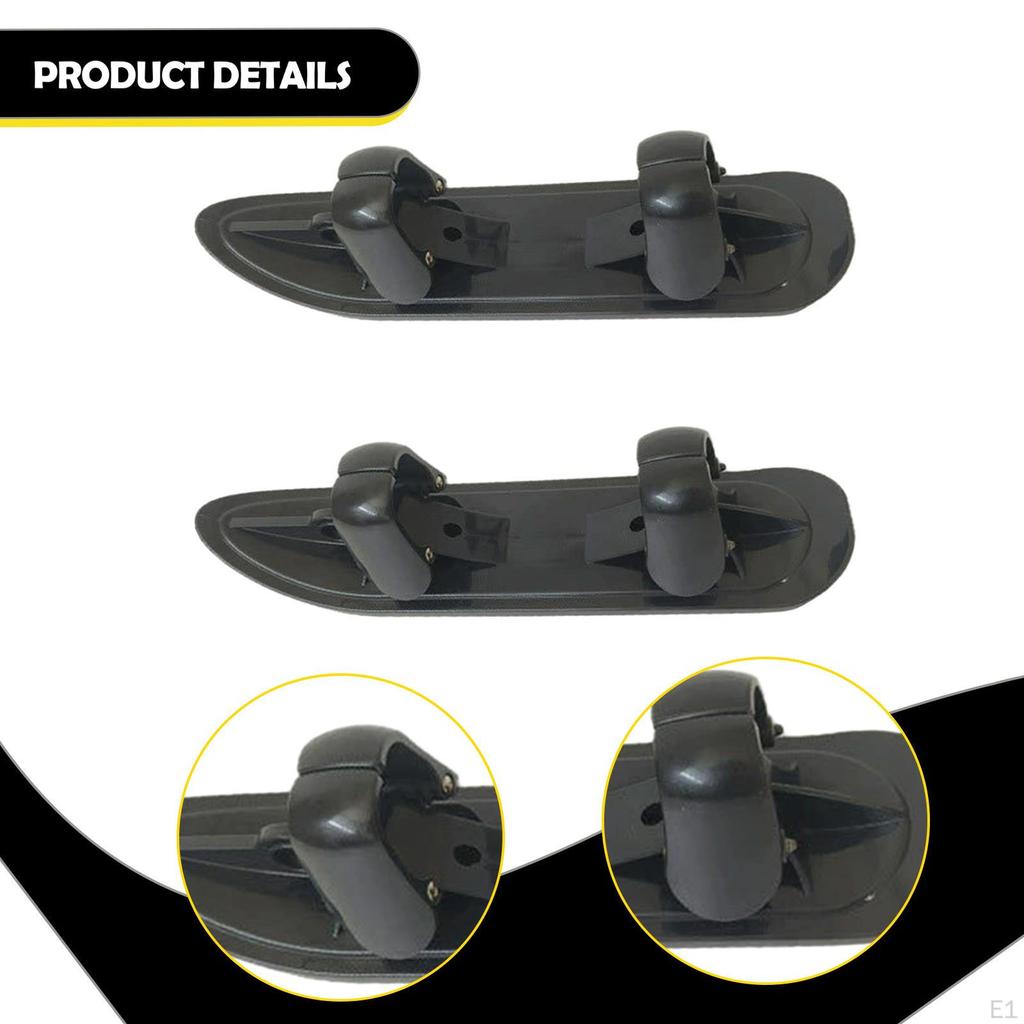 2Pcs Snow Skis Skiing Attachment, Easy To Install Stable Ski Plate for S