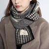 Rainbow color autumn and winter new scarf women's winter outer warm Korean version versatile solid color knitted neck scarf