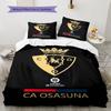 Osasuna Force Bettwäsche Steppdecke Set Bettbezug Kissenbezug Heimdekoration Geburtstagsgeschenk (1 Bettbezug + 2 Kissenbezüge, ohne Füllung)
