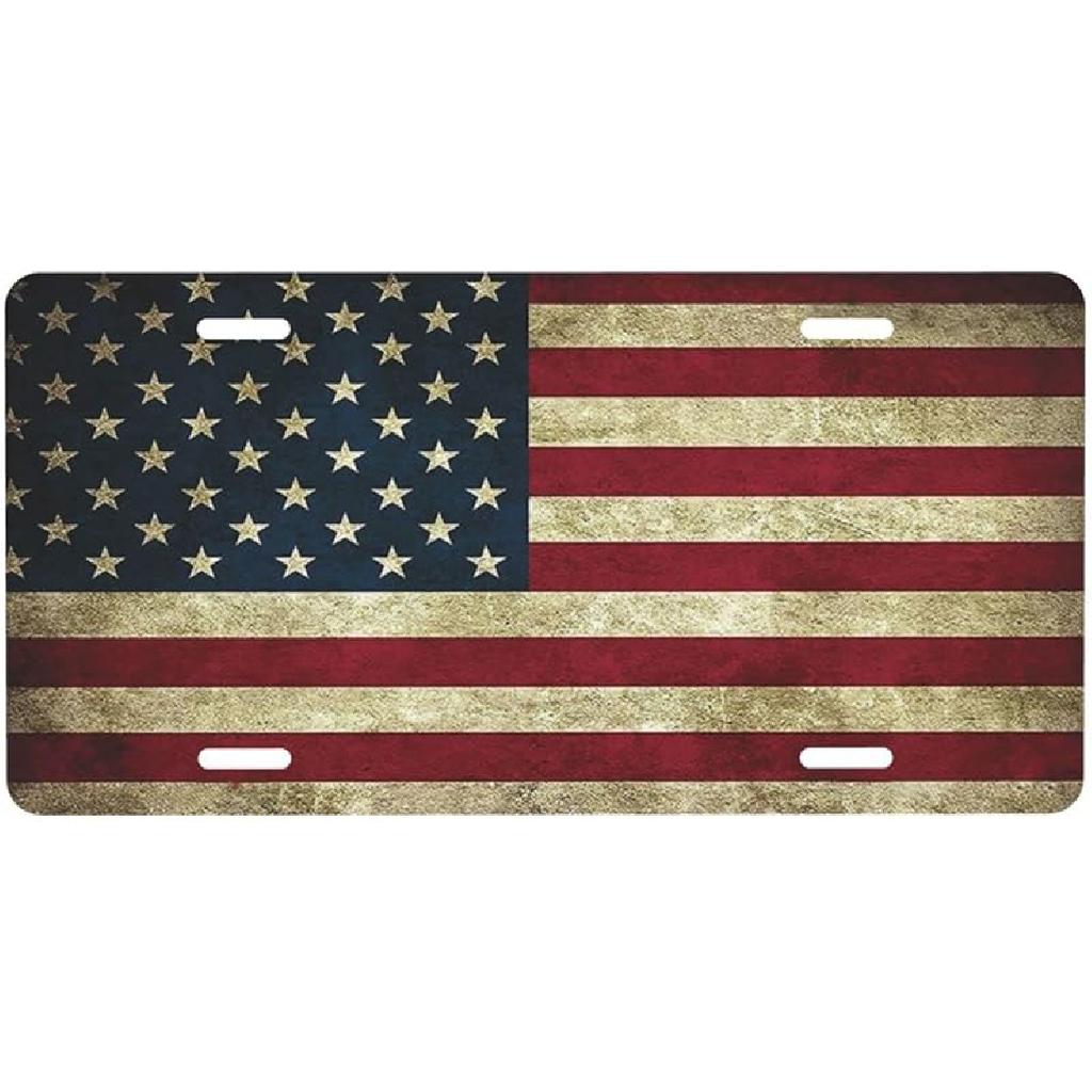 Blessed Front License Plate Aluminum Decorative License Plates Funny Metal Car Plate 6"X12" Novelty Vanity Tag Cover With 4 Holes Car Decor Accessory