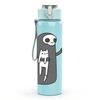 1PC Skeleton Coffee Time Cartoon 750ml Color Plastic Sports Water Bottle Leakproof Flip Straw Lid Suitable for Sports Office Home Use