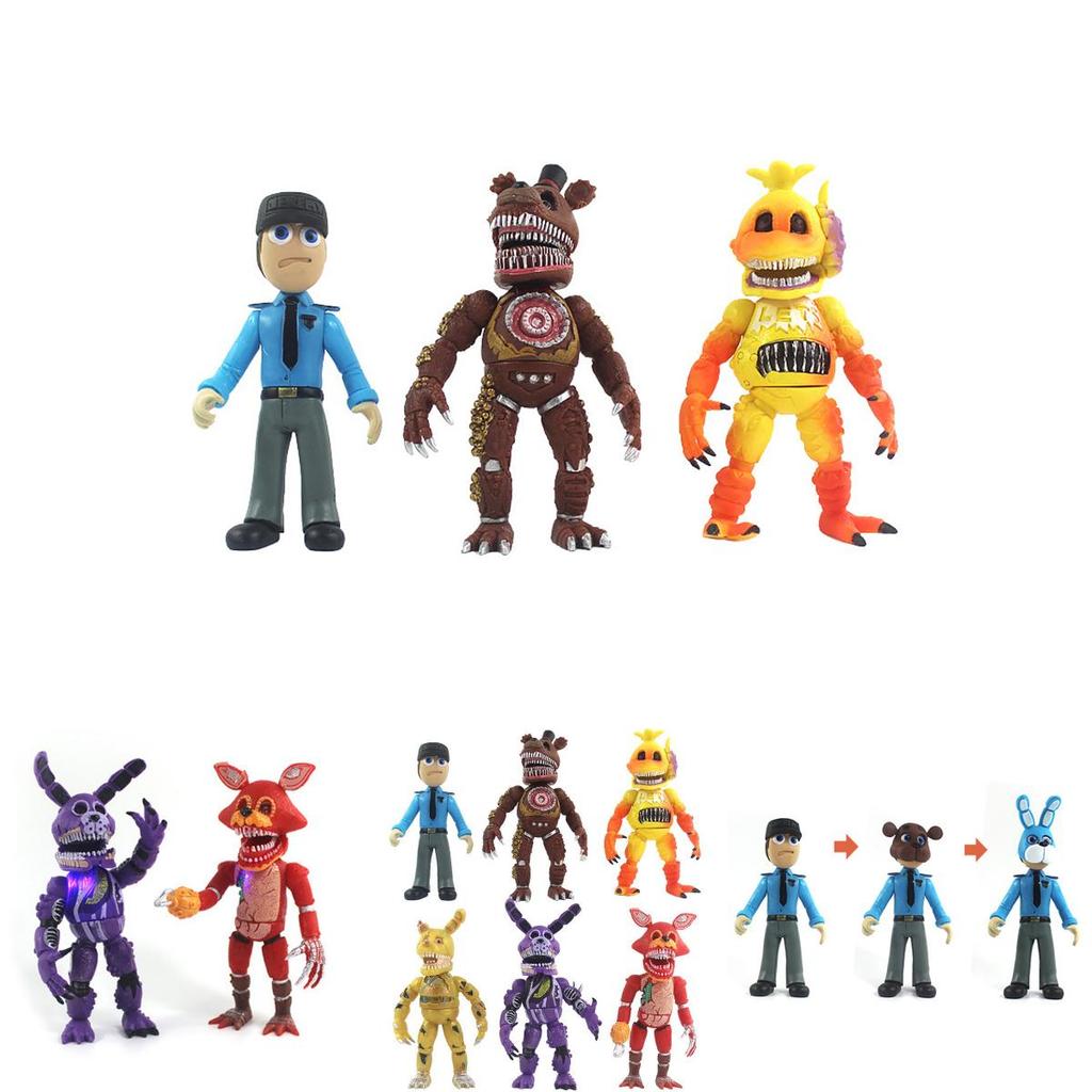 Яскраві 6 шт. Fnaf Five Nights At Freddy's Фігурки, що світяться, для дітей