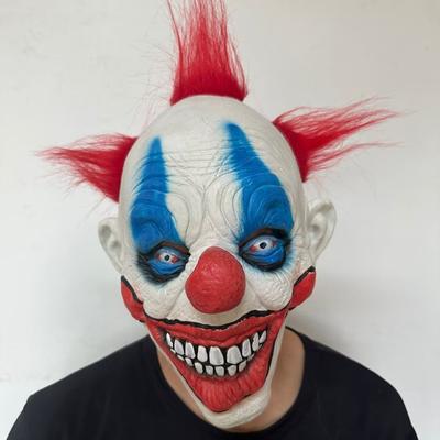 Masques de Clown Variés Halloween Tête de Clown Maléfique Effrayante Couvre-tête Fête Costumée Cinéma Cosplay Masque du Joker Masques de Clown Diabolique Souriant Sinistres