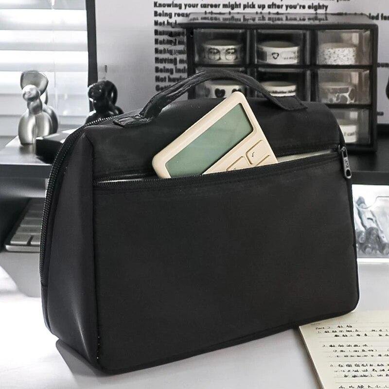 9-lagers pennfodral med stor kapacitet Vackert pennfodral i canvas Multifunktionellt pennfodral Skolmaterial och skrivmaterial