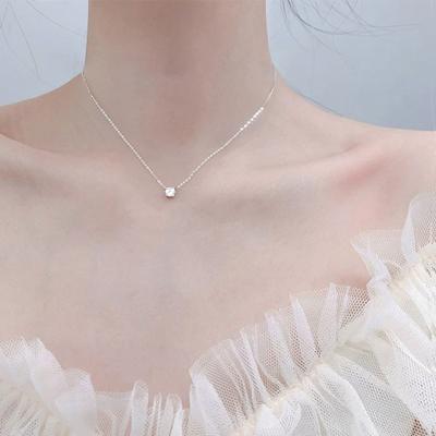 Women Necklace Rhinestone Pendant Adjustable with Extended Length Hollow Chain Lady Clavicle Necklace