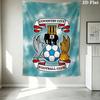 Coventry City FC Wall Tapestry Aesthetic Wall Hanging Printed Fabric Blanket Decorative Tapestries for Bedroom Living Room Home Decor