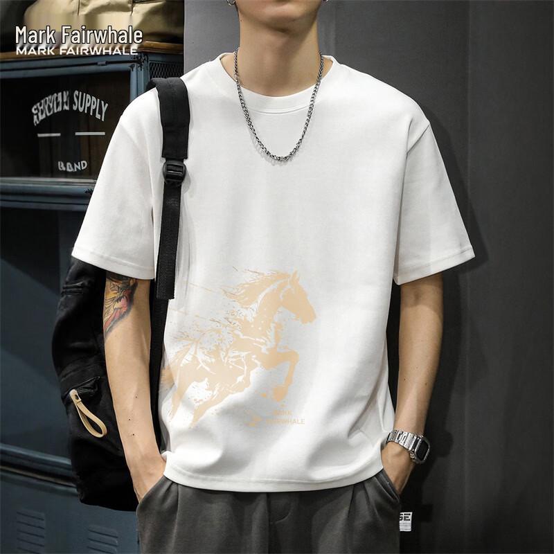 MARK FAIRWHALE Men s Year of the Horse Heavyweight Cotton T-shirt M