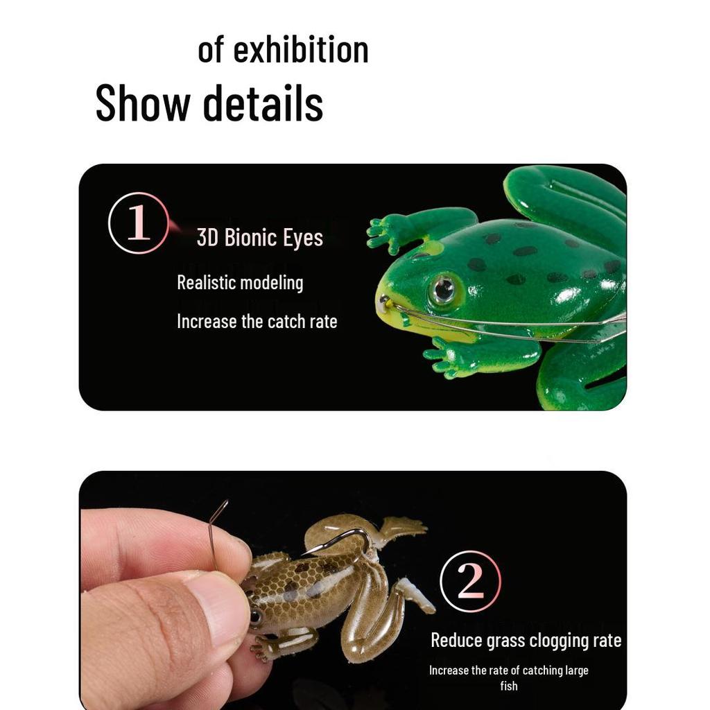 Bionic Thunder Frog Fish Bait: Soft, Anti-Snag Simulation Lure for Strong Fishing Performance