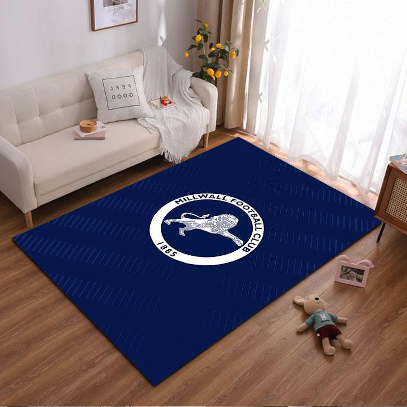 Tappeto Logo Millwall FC adatto come tappetino antiscivolo per il soggiorno o il divano della camera da letto