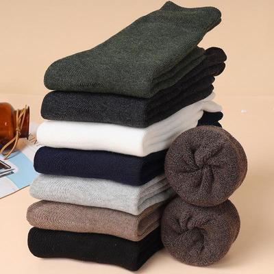 Herren Verdickte Samt Wadenlange Winter Frotteesocken