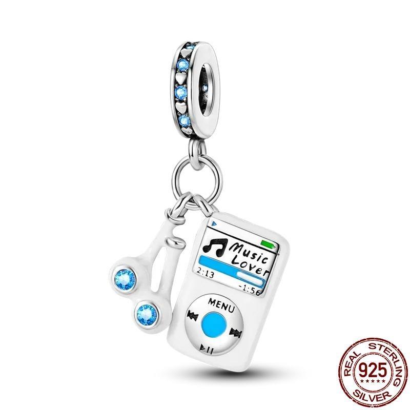 New In Copper Red Wine And Wine Glass Charm Beads Fit Bracelet Diy Pendant Woman Jewelry