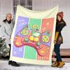 Game Controller Theme Printed Blanket - Perfect for Couch, Bed, Travel & Outdoor Use | Machine Washable, Cozy & Durable.
