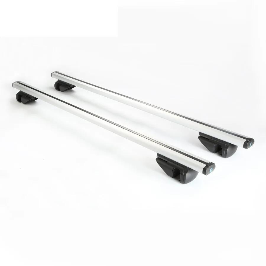 Universal 135CM Car Roof Racks Cross Bars Crossbars 150 330LBS For Car With Side Rails Work With Kayak Cargo Ski Racks Silver 120cm