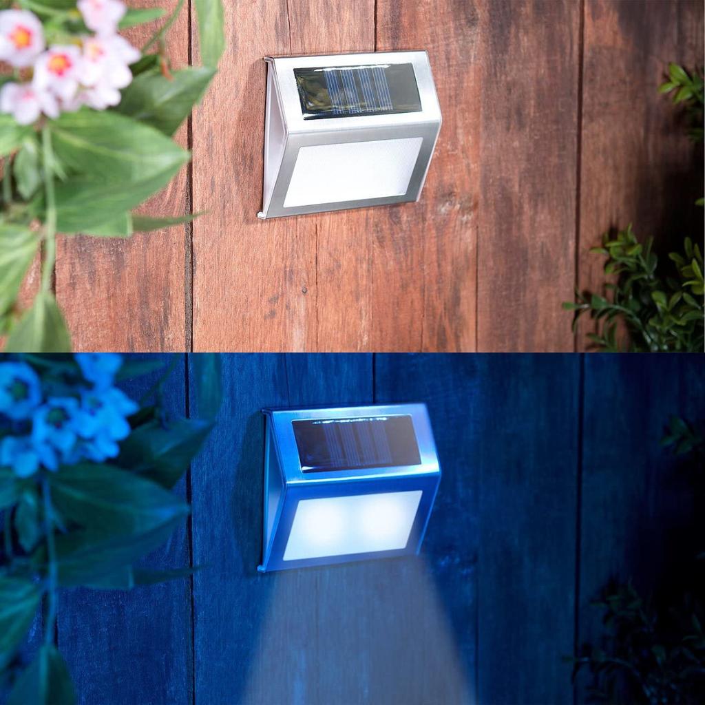 TG64419 Halogen, Solar LED Lamp, Wall Lamp 2 Pcs., Twilight Sensor, Facade Lamps