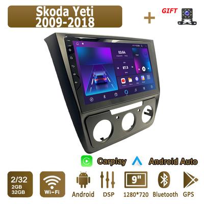 Android Carplay Car Radio For Skoda Yeti 2009-2018 Multimedia Player Head Unit Stereo GPS Navigation BT WIFI 2+32GB