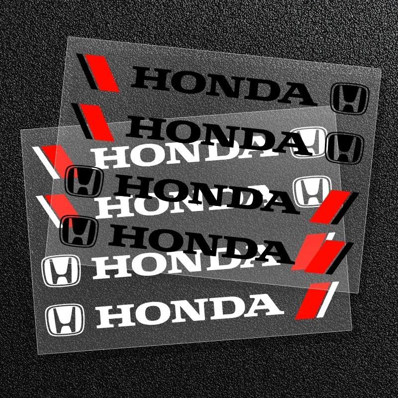 AAAKR1 4pcs Car Door Handle sticker Vinyl Decal Accessories For Honda Civic Fit Jazz GK5 Accord Pilot CRV Odyssey Passport City HRV