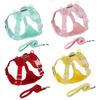 Pet Vest Harness For Small Dogs Polyester No Stretch With Adjustable Sizes For Puppy Walking