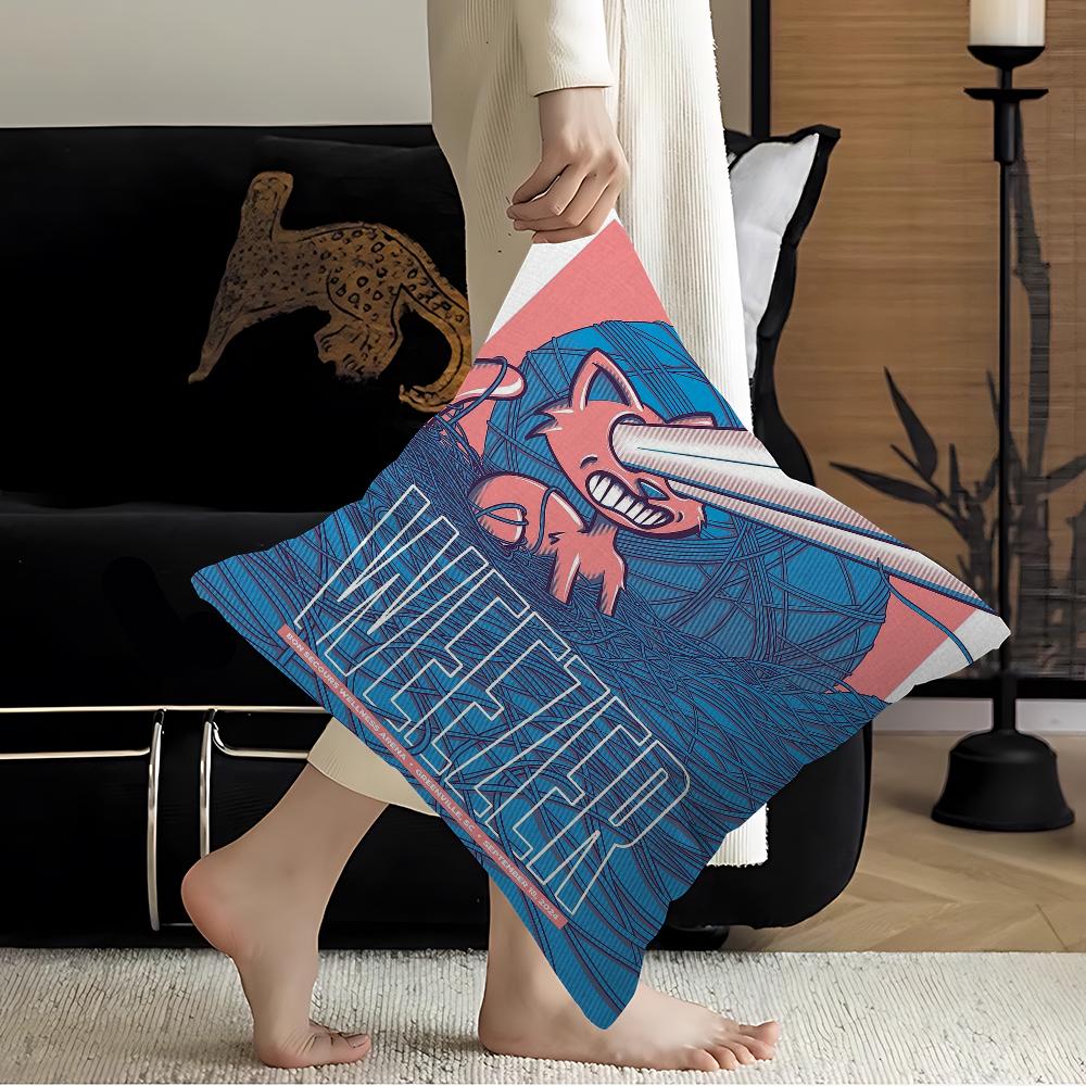 W-Weezer Band pillow cover sofa cushion cover home room decoration children gift
