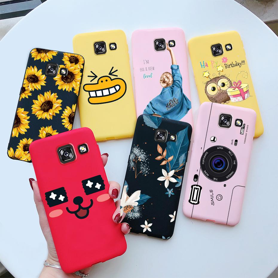 For Samsung Galaxy A5 2016 A510 A5 2017 A520 Case Fashion Sunflower Silicone Soft Phone Case For Samsung A5 A 5 2016 2017 Cover