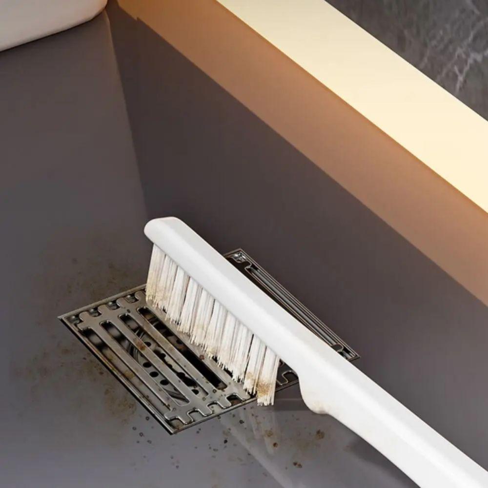 Soft Rubber Brush Head Wall-Mounted Toilet Brush Quick Drainage Toilet Cleaner  Bathroom Cleaning