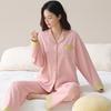 Pajamas women's spring and autumn pure cotton long-sleeved autumn high-end new pull-frame cotton thin autumn and winter women's loungewear set