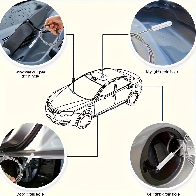 1Set/5PCS Refrigerator Drain Hole Clog Remover Dredge Cleaning Tools Fridge Hole Brush Water Outlet Cleaner for Household Clean