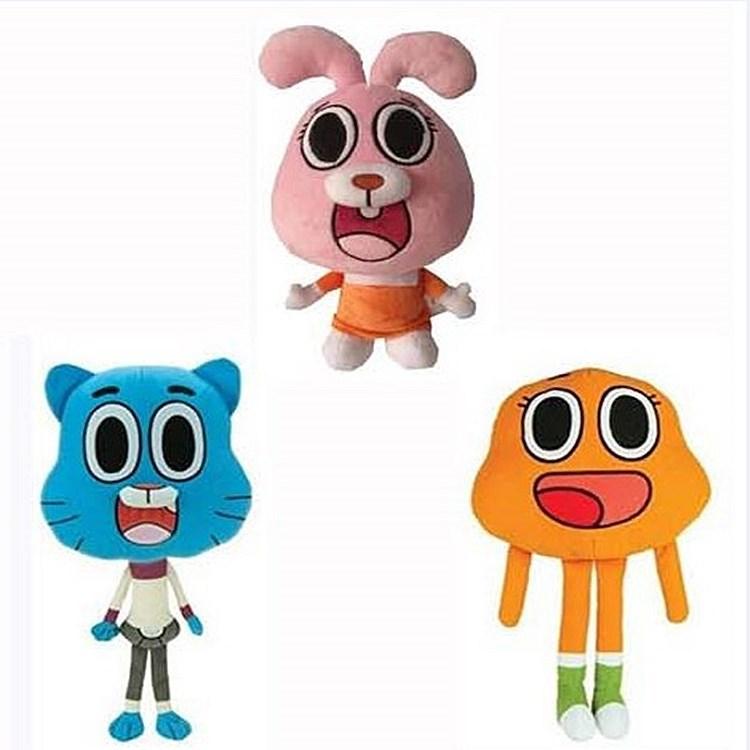 

Кукла-персонаж мультфильма Gumball World, Гамбол, детская аниме-плюшевая игрушка