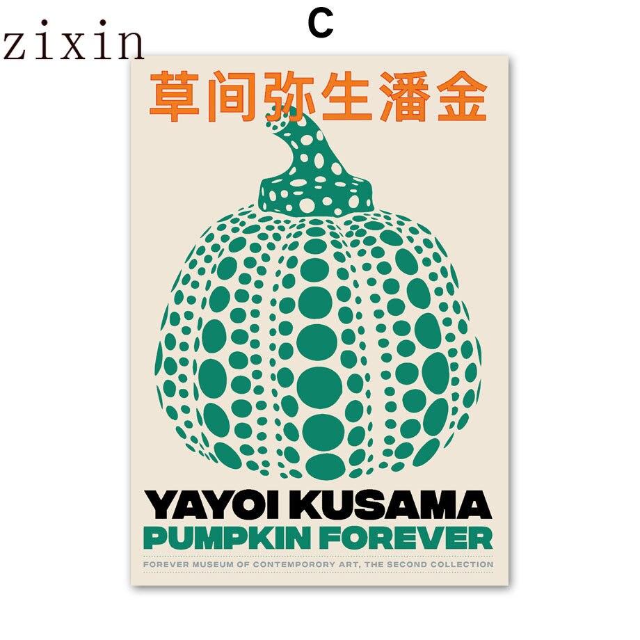Pumpkin Shell Conch Flowers Yayoi Kusama Wall Canvas Painting Art Nordic Posters And Prints Wall Pictures For Living Room Decor