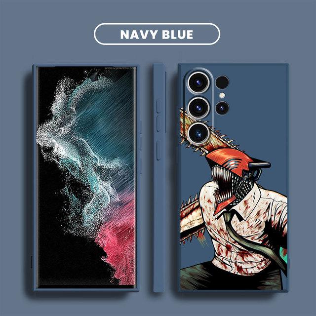 

Модный чехол с изображением бензопилы в стиле аниме для Samsung Galaxy S10e S8 S9 Plus S10 S22 S23 Ultra S20 Fe S21 5g, мягкий квадратный жидкий чехол Samsung S20 FE