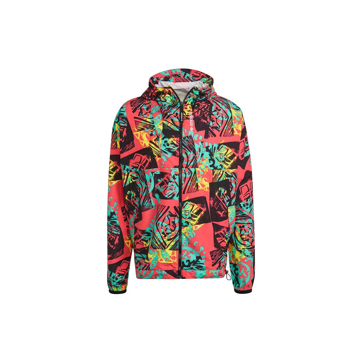 adidas originals Adv Mesh Wvn Wb Retro Printing Hooded Jacket Men s GN8855 XS