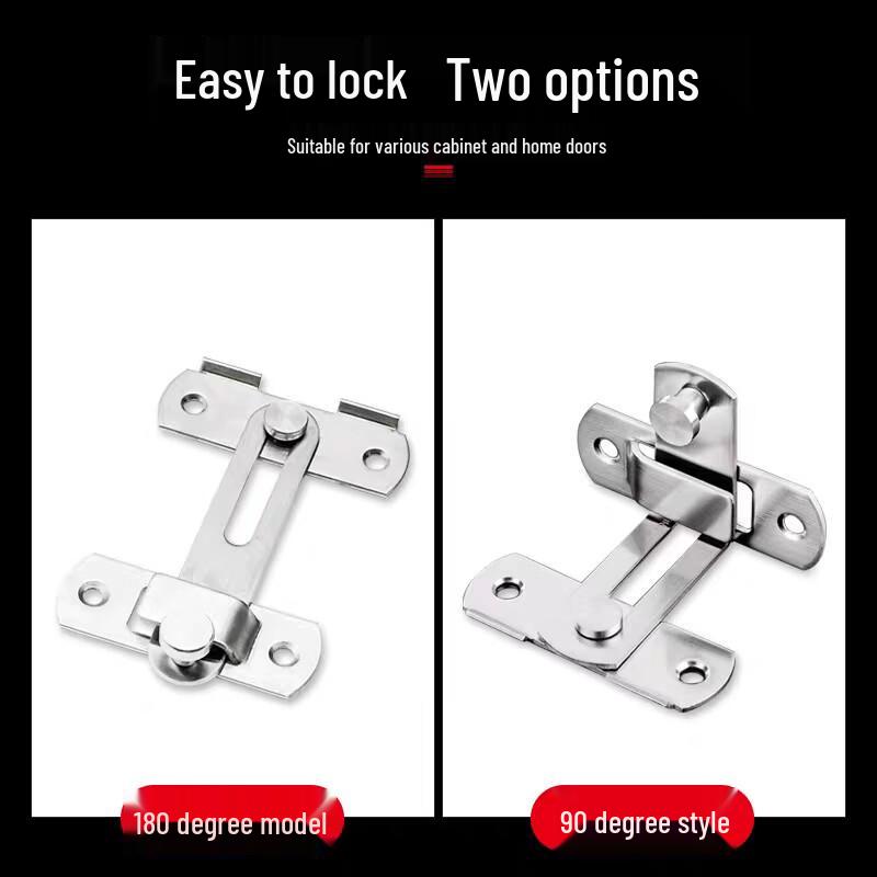 304 Stainless Steel 180-Degree Flat Door Hasp
