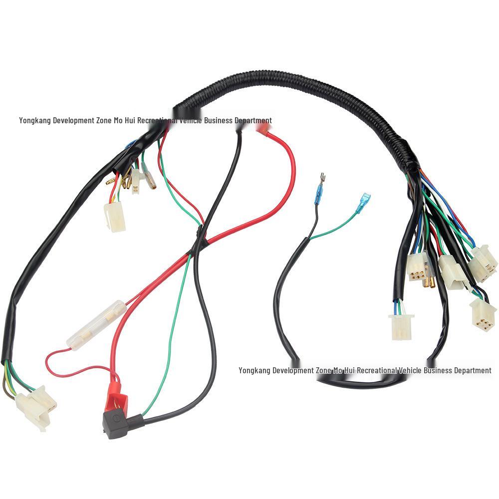 ATV Quad Accessories: 50-110CC Full Wiring Harness for SunL Kazuma