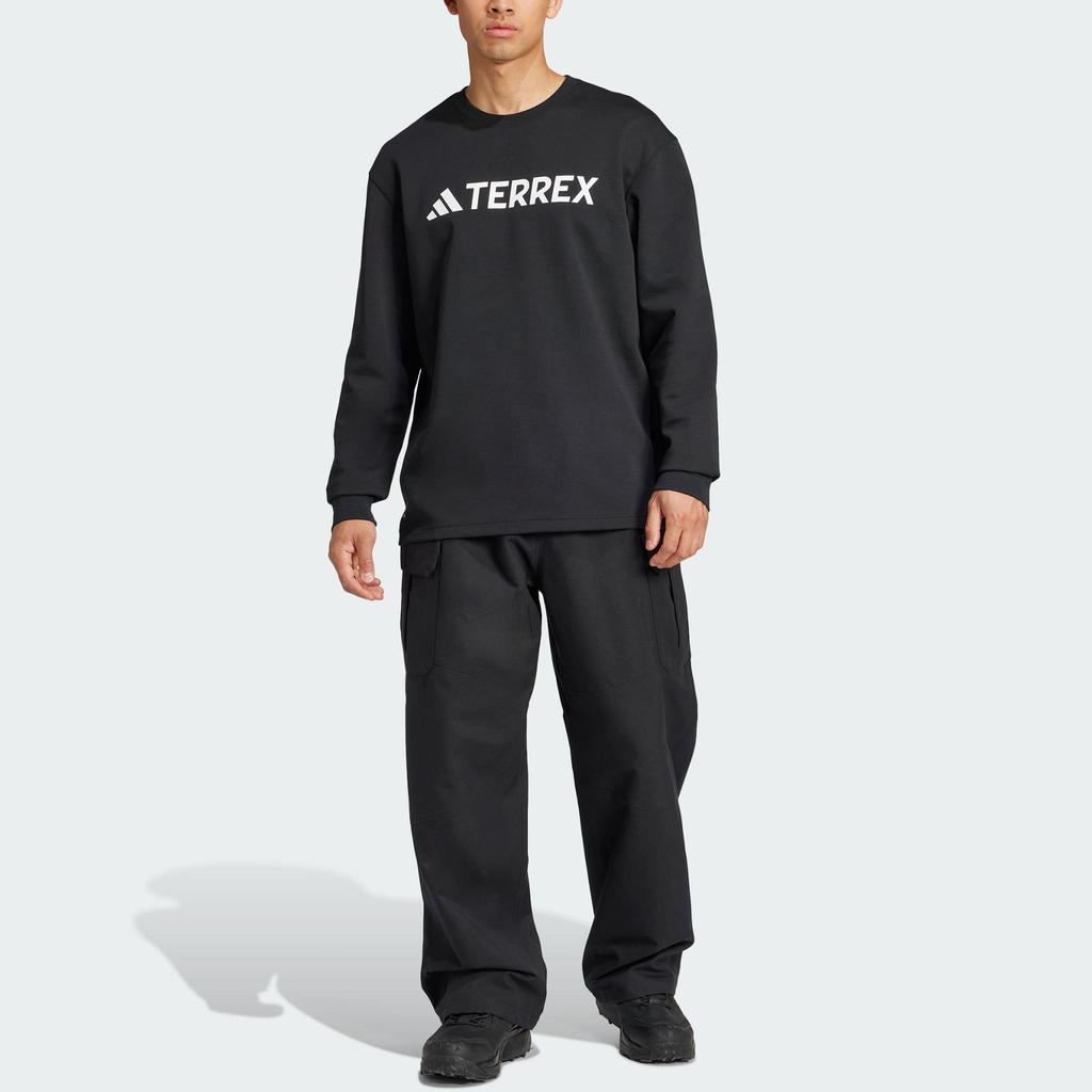 adidas Terrex Xperior Dwr Cargo Outdoor Hiking Solid Color Loose Fit Sports Pants Unisex Pants Black JJ3367