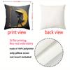 Stylish Women with Umbrellas on Black Pillows 2D Printed Polyester pillowcase, sofa decorative cushion cov Headboard Pillow