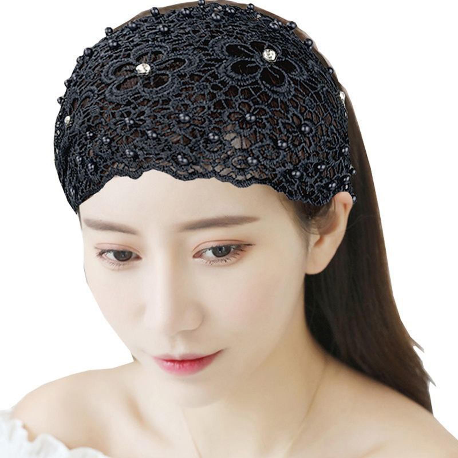 

Hollow Hair Band With Wide Edges To Press Hair, Non-slip And Cover Gray Hair Headdress One Size чёрный