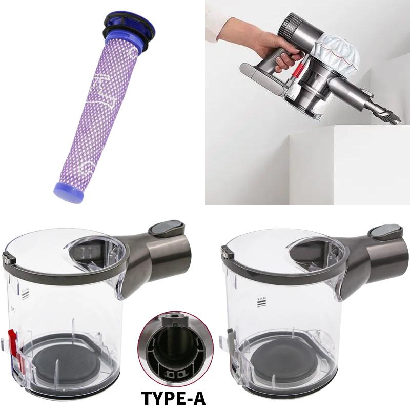 For V6 Dyson Typea Vacuum Cleaner Dust Container Trash Can Filter Tool Element